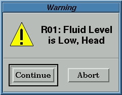 fluid level detect low message