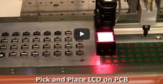 pick and place LCD on PCB