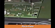 solder pin-in-paste on large format platform