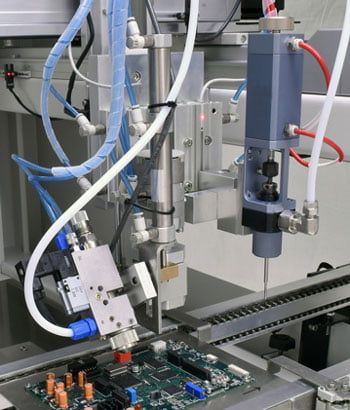 Selective Conformal Coating Equipment System with Tilt and Rotate Spray Valve photo