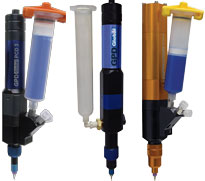 Photo of underfill dispensing pump for advanced semiconductor packaging.