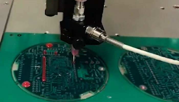 solder mask with time pressure and real time control