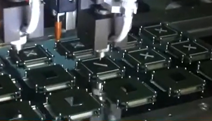 Thermal grease dispense and thermal adhesive dispense