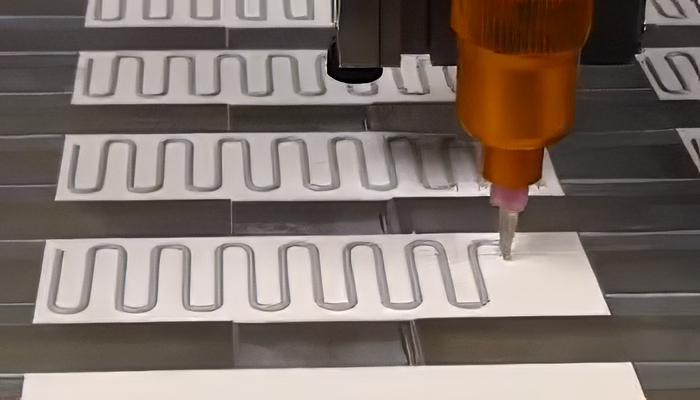 thermal grease dispensed by volumetric pump